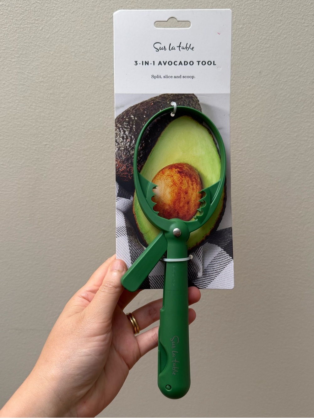 Sur La Table 3-in-1 Avocado Tool in Green Handle
